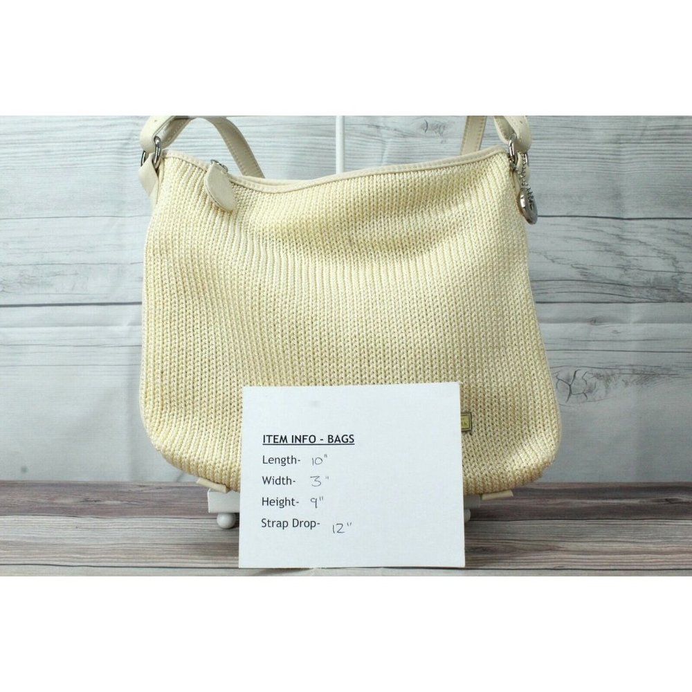 The Sak Cream Ivory Polyester Crochet Lined Classic Shoulder Handbag - Picture 11 of 11